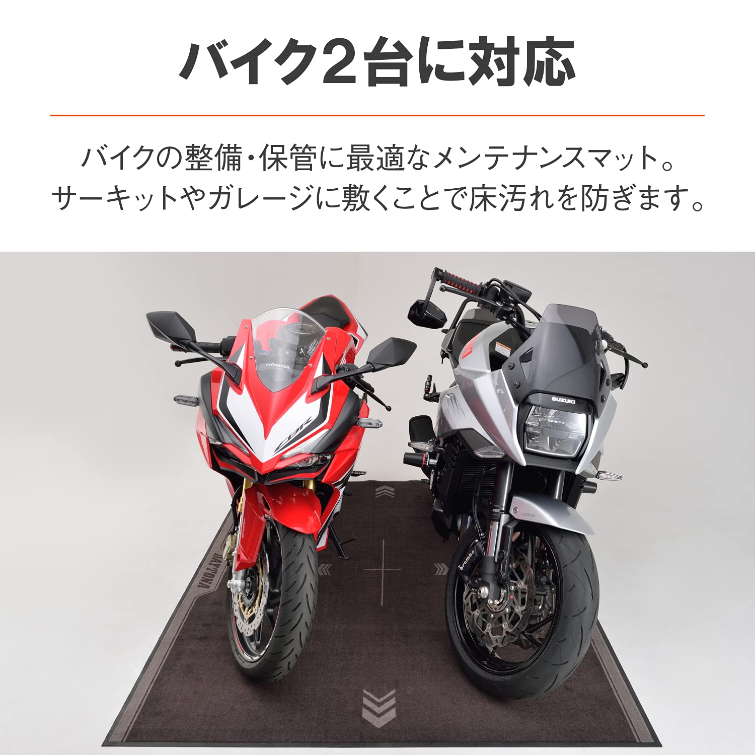 Amazon | デイトナ(Daytona) バイク用 フロアマット 1500×2000mm ゴム